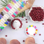 1000Pcs Pony Beads Bracelet 9mm Rainbow Plastic Barrel Pony Beads - Image 4