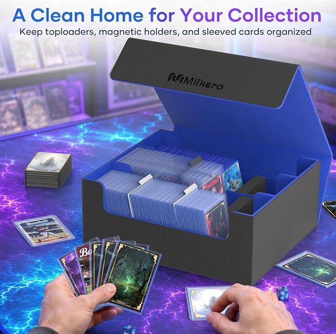 Mlikero Card Deck Case for Trading Cards 1800+, Trading Card Storage Box Fits - Image 2