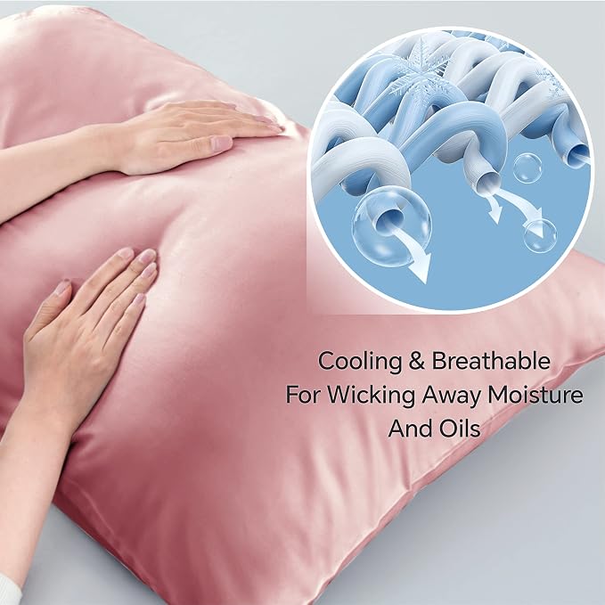 BEDELITE Pillow Cases Queen Size Set of 2, Rayon Derived from Bamboo, Cooling - Image 3