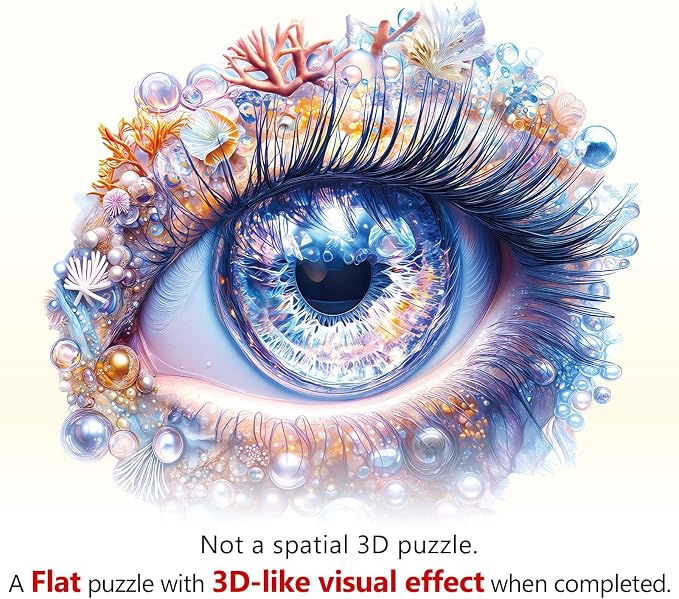 Abyssal Eye Puzzles Adults Gifts Wooden 90 Pieces 8.5 * 8.1in - Image 9