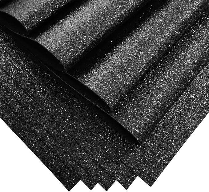 Jtnohx Glitter Felt Fabric, 8 x12 inches Felt Square Glitter - Image 4