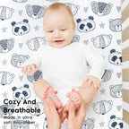 Yoofoss Baby Crib Sheets for Boys Girls, Fitted Crib Sheet 2 Pack for Standard - Image 4