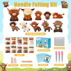 WATINC Highland Cow Needle Felting Kit - Image 2