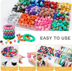 150Pcs Silicone Beads 15mm Mix Color, Bulk Silicone Beads 15mm - Image 4