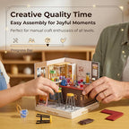 Relax Bar Miniature House Kit, Plastic DIY Dollhouse - Image 2