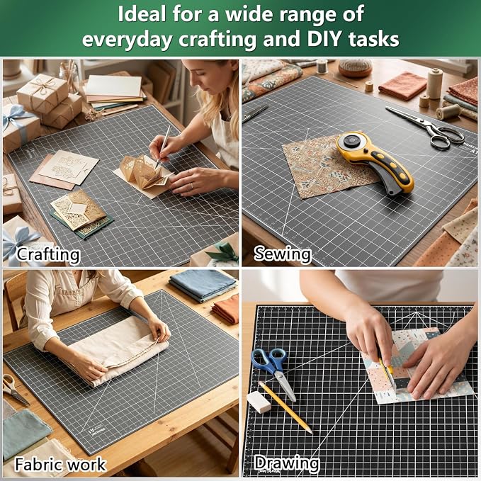 WorkLion Self Healing Cutting Mat 24''x36'': Double-Sided 5-Ply Craft Cutting - Image 7