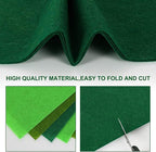 Whaline 18Pcs Felt Fabric Sheets Soft Thick Assorted Green Craft Felt Pack - Image 3
