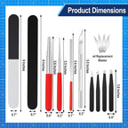 Mandala Crafts 23 PCS 3D Metal Model Tool Sets - Image 2