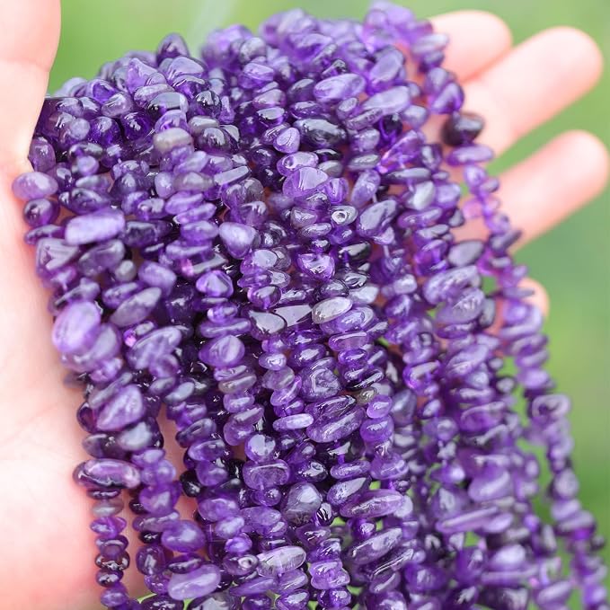 400pcs Natural Chip Stone Beads - Image 6