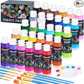 Fabric Paint, Yeeart 30 Colors Permanent Soft Fabric Paint Set by Yeeart