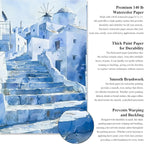 Water Color Paper 8.5 x 11, Water Color Sketch Books 16 Sheets, Cold Pressed - Image 3