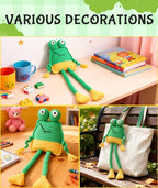 Totiro Crochet Kit for Beginners, Long-Legged Frog Amigurumi Starter Kit - Image 6