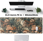 Flower Vintage Desk Pad Aesthetic Desk Mat Flower Mouse Pad Computer Big - Image 4
