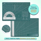 HTVRONT 5 Packs Self Healing Cutting Mat- 12" x 18” Double-Sided Cutting Mats - Image 4