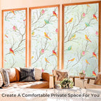 Coavas Stained Glass Window Film, Decorative Frosted Glass Window Privacy Film - Image 5