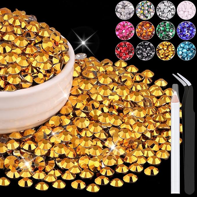 4000PCS 5mm Resin Rhinestones Bulk by BELLEBOOST