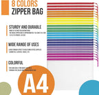 YOPCDJ 24pcs Mesh Zipper Pouch Bags Puzzle Storage Bags, A4 13x9 Inches Large - Image 7