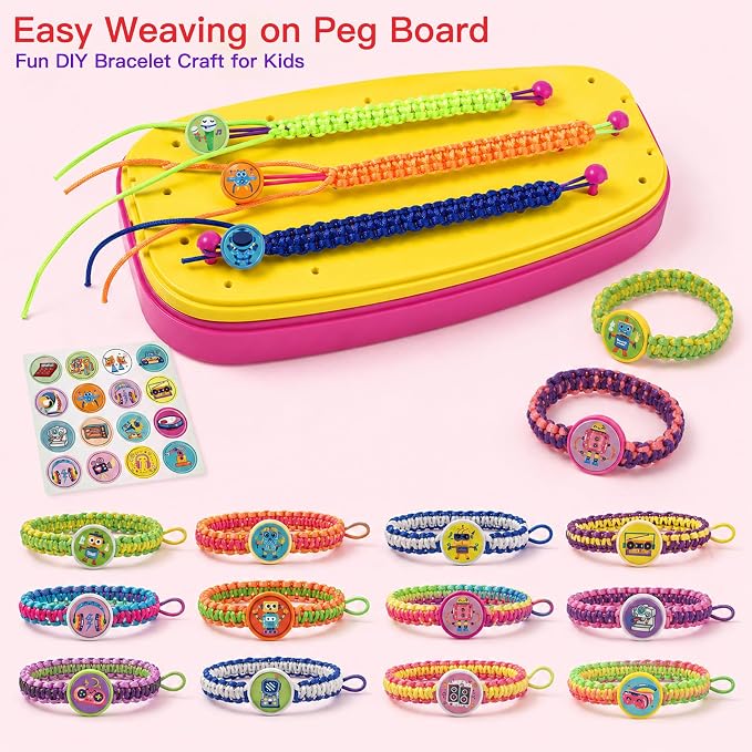 Arts and Crafts for Kids Age 8-12 Friendship Bracelet Making Kit for Girls - Image 5