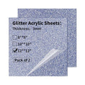 Glitter Acrylic Sheets 12 x 12 inch 1/8" Thick by gdhwcxl