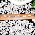 400Pcs 5-8mm Natural White Howlite Chip Stone Beads | Pre-Drilled Irregular - Image 2