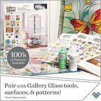 Gallery Glass, Crystal Clear Stained Glass 2 fl oz Brilliant Smooth Finish Paint - Image 9