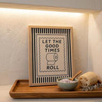 Funny Bathroom Decor Framed Canvas Wall Art, Let The Good Times Roll Toilet - Image 6
