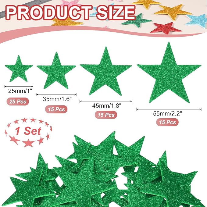 PATIKIL Star Foam Stickers - Image 2
