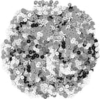 Mandala Crafts 6mm Flat Round Silver Sequins - Image 2