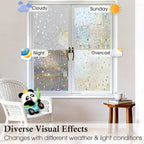 Windimiley Rainbow Window Privacy Film, 3D Stained Glass Christmas Decorative - Image 8