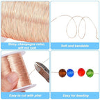 328 Feet Tarnish Resistant Copper Wires 28 Gauge/0.3mm Jewelry Craft Wires - Image 2