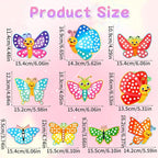 JULEASEL DIY Mirror Mosaic Butterfly Art Craft Kit Girls Toy Gift - Image 7