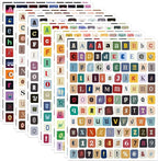 1304 Pcs Letter Stickers for Scrapbook Supplies, Vintage Alphabet Stickers | 12 by Gretion