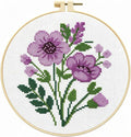 Zhenqing Purple Floral Bouquet Cross Stitch Kit by ZhenqingHomeFlagship
