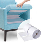 4.4''×16.5 Feet White Heavy Duty Hook and Loop Tape Adhesive, Keep Couch by ThankforvisitingSKYNEO