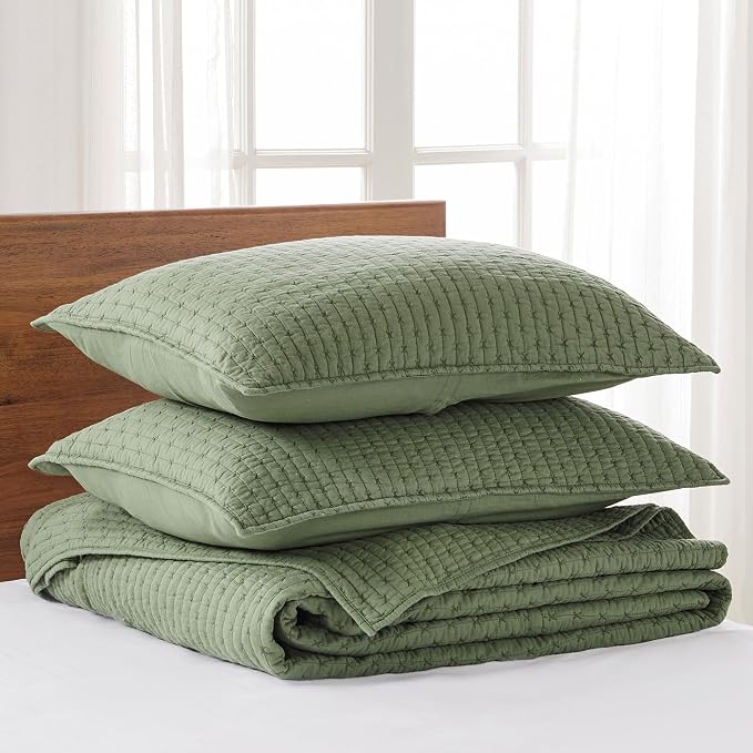 Levtex Home Cross Stitch Reversible Queen Bedspread Set - Image 3