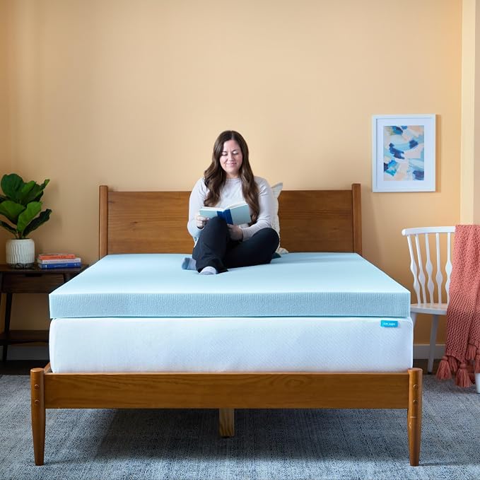 Linenspa Memory Foam Mattress Topper, Queen Size - Image 8