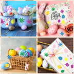 600Pcs Easter Foam Stickers Glitter Bunny Eggs Chick Stickers | Self-Adhesive - Image 7