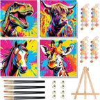 4 Pack Paint by Numbers Kit for Kids by Arttoplus