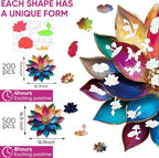 Bodhipnjoy Wooden Puzzles for Adults, 500 Pieces Stainless Glass Lotus Flower - Image 2