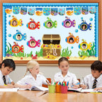 gisgfim 80Pcs Summer Cutouts Submarine Decorations Under The Sea Bulletin Board - Image 5