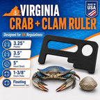 Crab Measurement Tool for Blue Crabs & Clams | VA Regulation 3.25-3.5" Peeler - Image 2