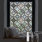DKTIE Static Cling Decorative Window Film by Dktie