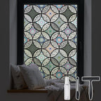 DKTIE Static Cling Decorative Window Film by Dktie