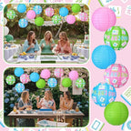 Panelee 12 Pcs Mahjong Party Decorations Mahj Theme Hanging Paper Lanterns - Image 5