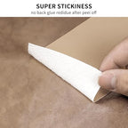 Leather Repair Patch Tape, Gloss Black 17 x 61 Inches Self Adhesive Leather - Image 3