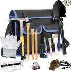15 PCS Geology Rock Pick Hammer Kit by Azefun