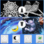 GETHPEN White Ink Pens, Fine Point Gel Pens, Brush Tip Acrylic Markers - Image 4