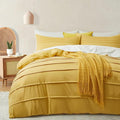 Oli Anderson Mist Yellow Duvet Cover Queen Size by OliAnderson