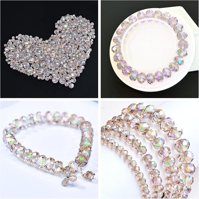 220Pcs 10mm Crystal Glass Beads - Image 5