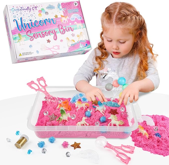 Unicorn Sensory Sand Bin-38 PCS Set - Image 8